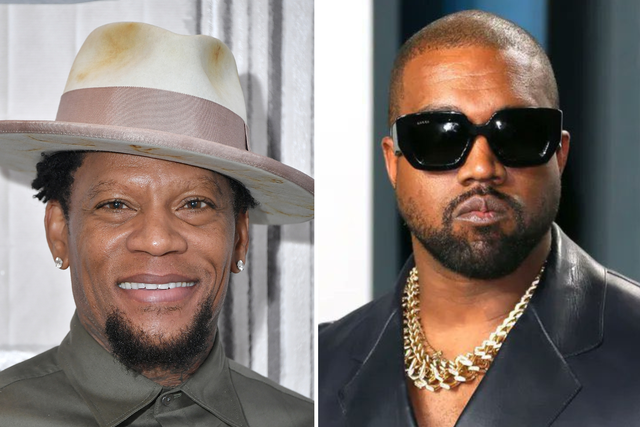 <p>DL Hughley and Kanye West</p>