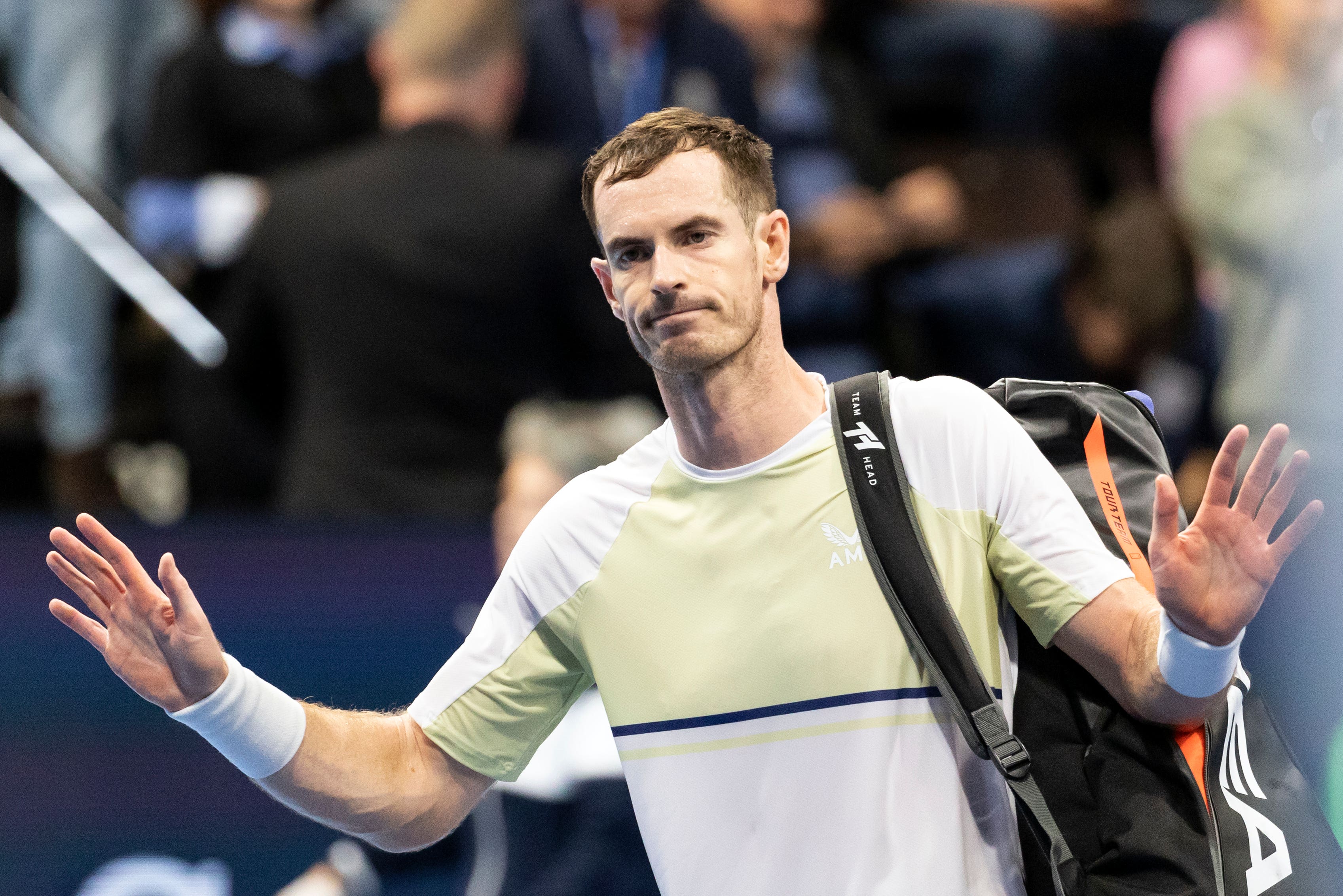 Andy Murray was knocked out of the round of 64 at the Paris Masters (Alexandra Wey/PA)