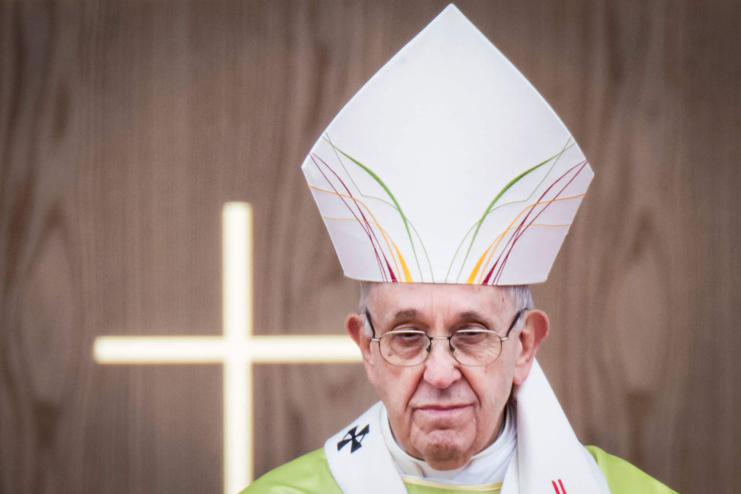 The Pope could bring about a major reduction in global carbon emissions by urging Catholics to return to the traditional practice of not eating meat on a Friday, a study suggests (Danny Lawson/ PA)