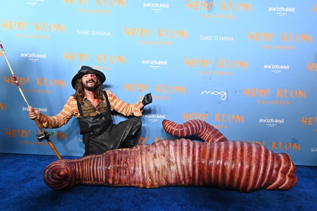 <p>Tom Kaulitz and Heidi Klum attend Heidi Klum's 21st Annual Halloween Party </p>