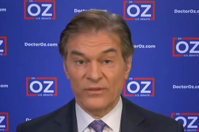 <p>Dr Oz appeared on Fox News on Monday night</p>