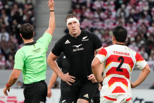 <p>The second rower was sent off for dangerous play against Japan </p>