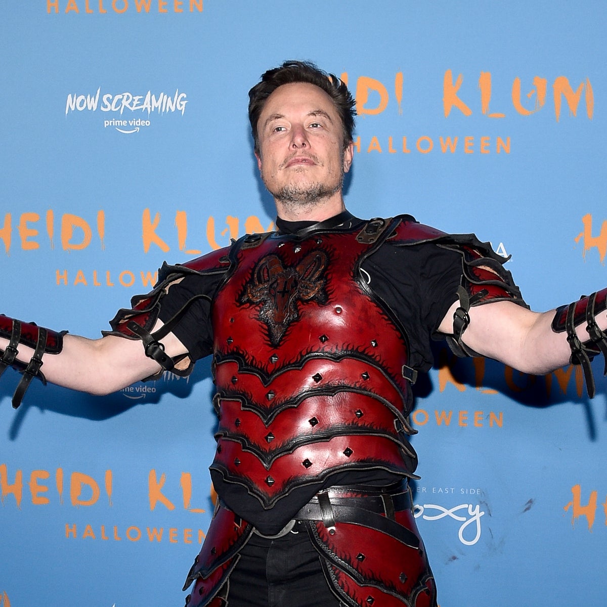 Elon Musk dresses up as 'Devil's Champion' for New York Halloween party | The Independent