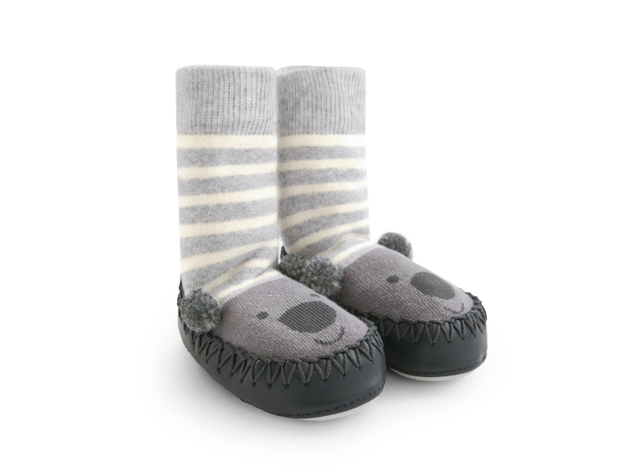 JoJo Maman Bébé koala moccasin slipper socks  