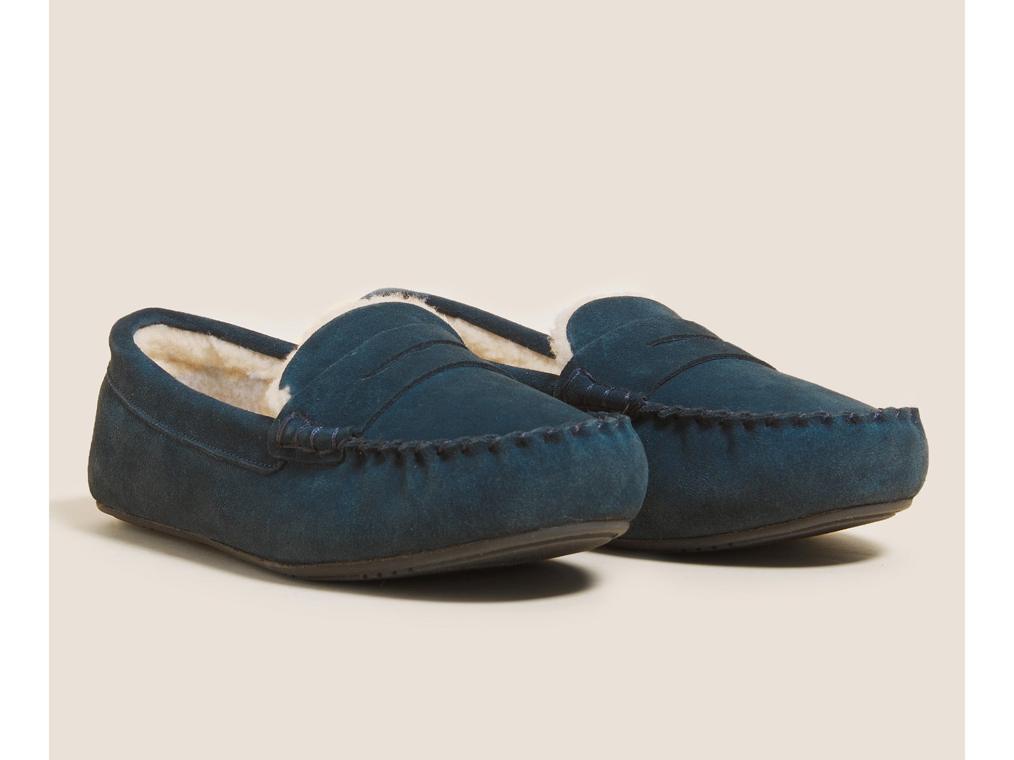Marks & Spencer suede moccasin slippers