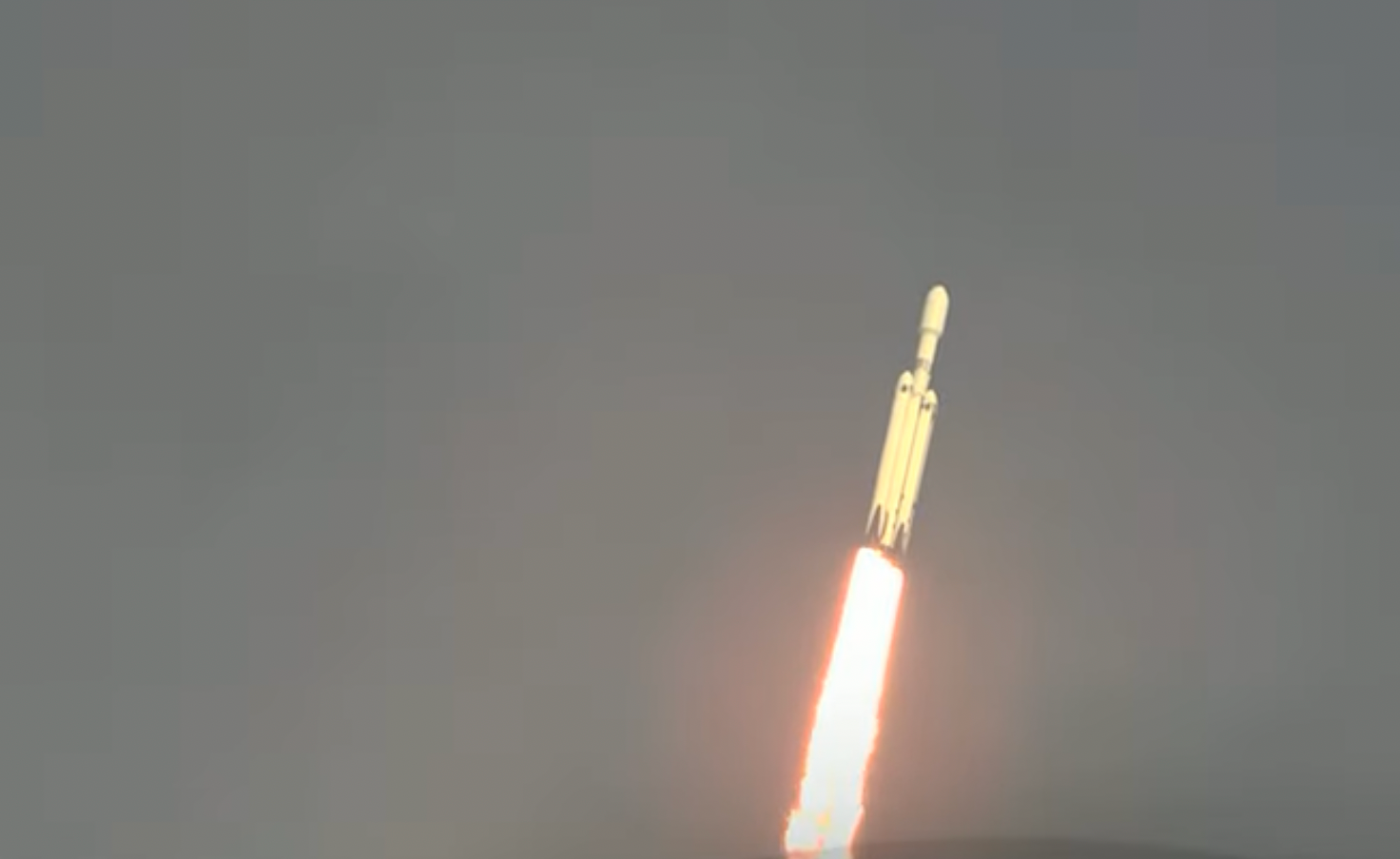 A SpaceX Falcon Heavy lifts off from Nasa’s Kennedy Space Center on 1 November 2022, carrying a classified payload for the US Space Force