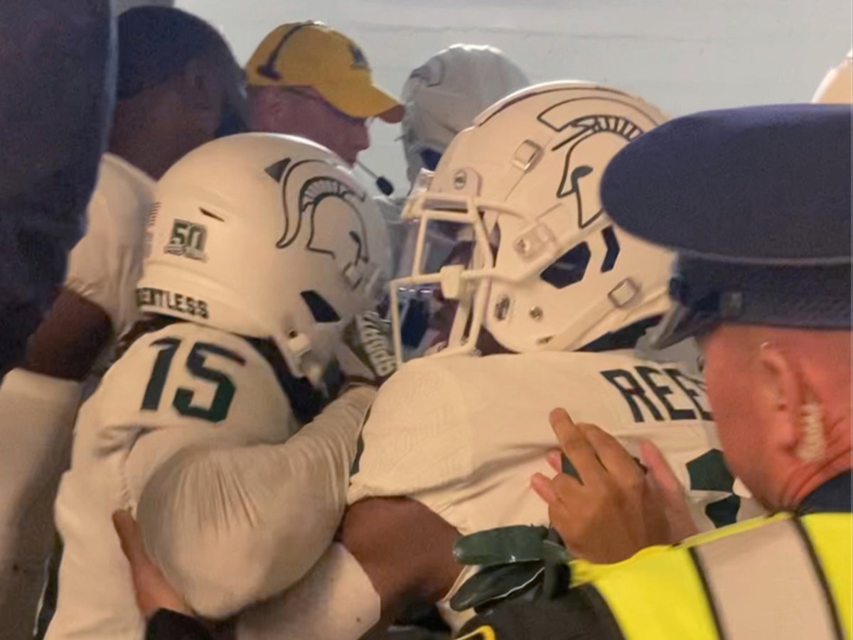 Michigan State football players likely to be charged over post-game brawl, coach says
