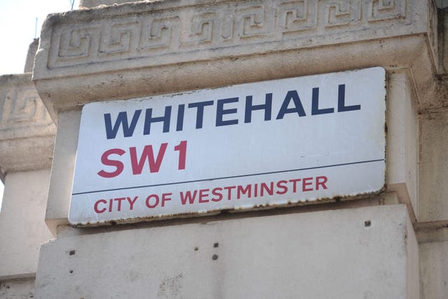 Whitehall street sign (Lauren Hurley/PA)