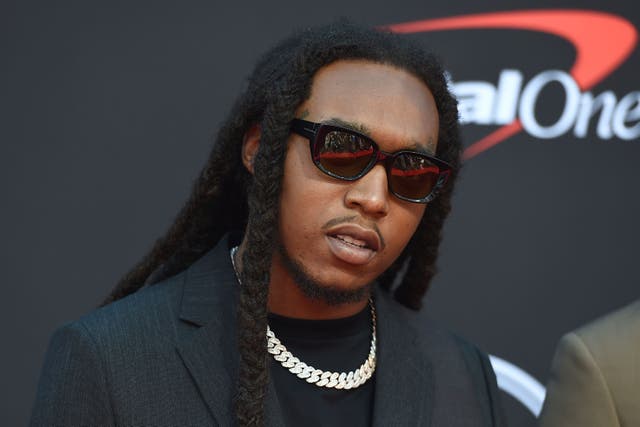 <p>Takeoff’s management mourn ‘monumental loss of beloved brother’ (Jordan Strauss/AP)</p>