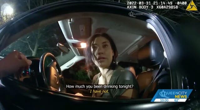 <p>Hope Solo captured in bodycam footage during DWI arrest</p>
