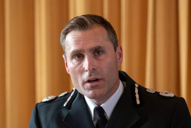 Wiltshire Police Chief Constable Kier Pritchard speaks at a press conference in Amesbury (PA)