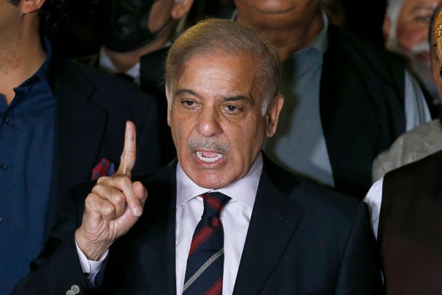 <p>File photo: Pakistan’s prime minister Shahbaz Sharif in Islamabad</p>