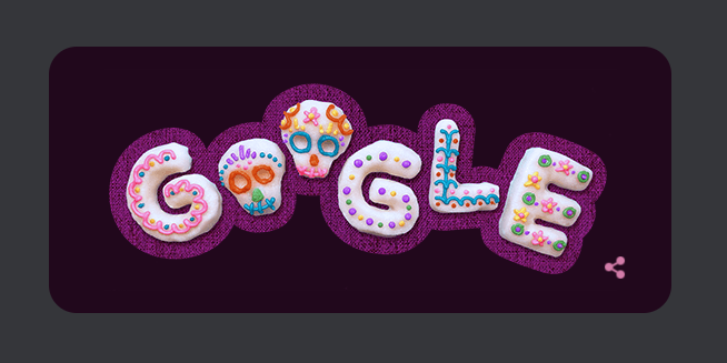 Google’s latest Doodle celebrating Day of the Dead