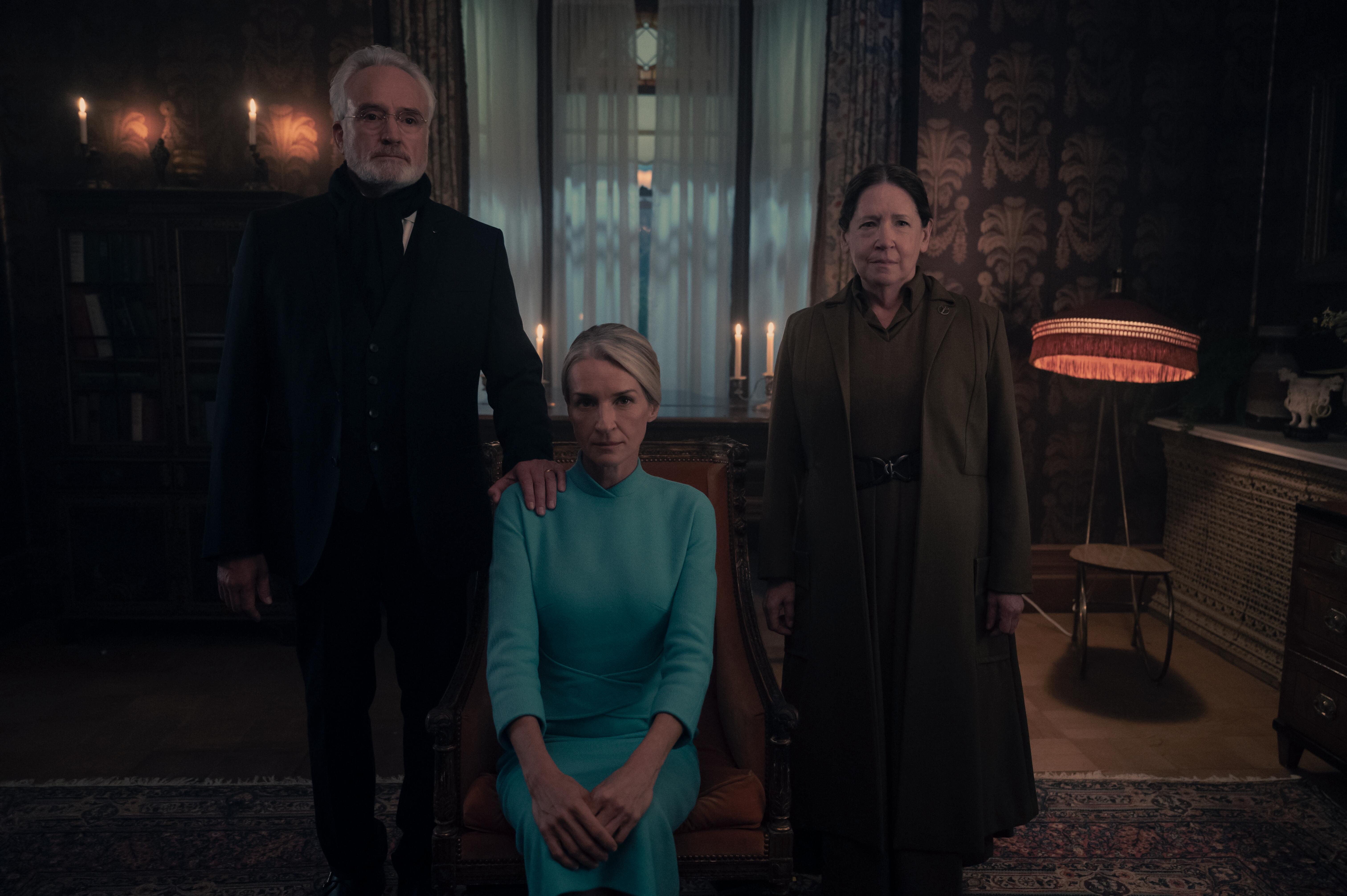 Bradley Whitford, Ever Carradine, and Ann Dowd in ‘The Handmaid’s Tale’