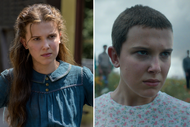 <p>Millie Bobby Brown in ‘Enola Holmes’ and ‘Stranger Things’</p>