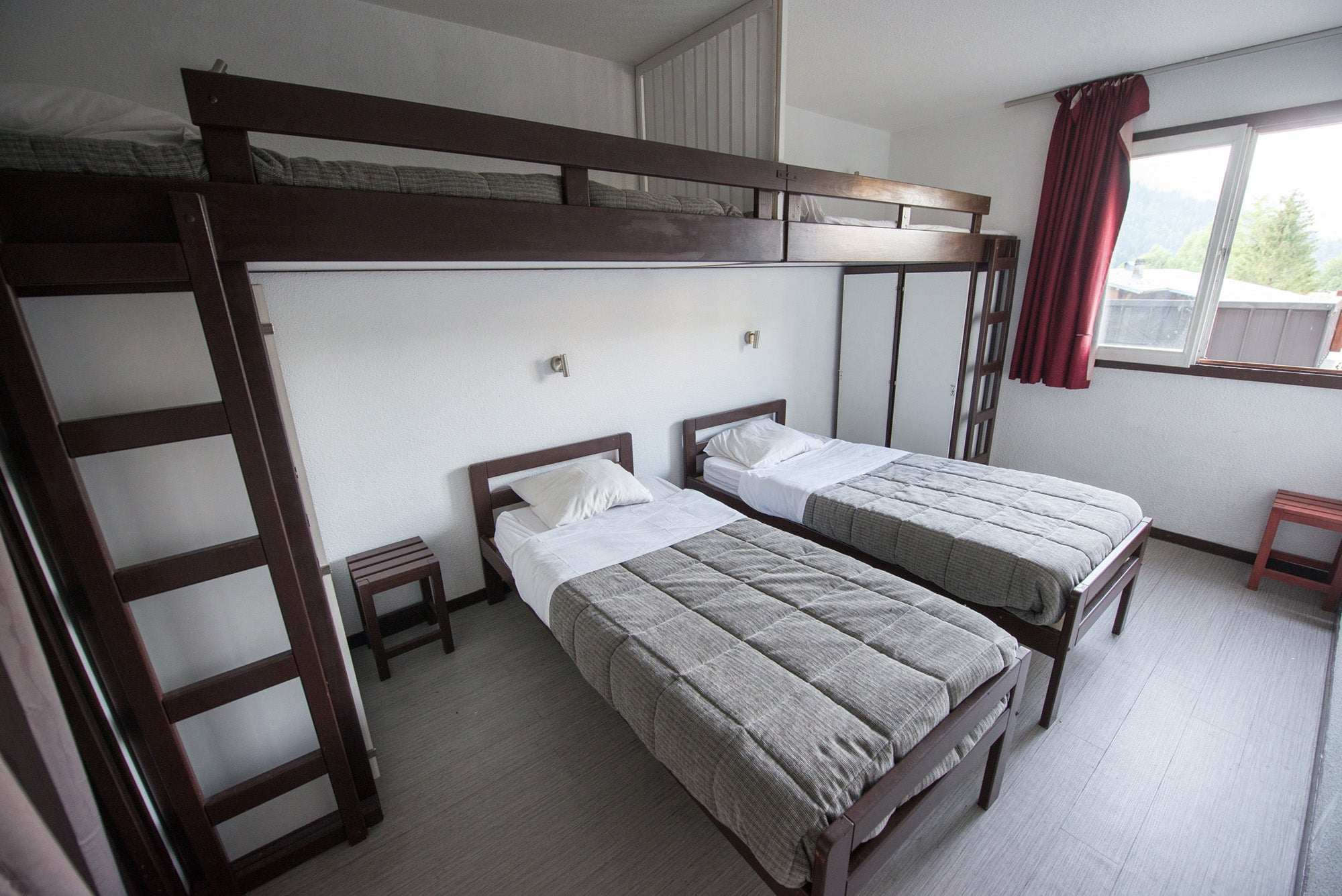A four-bed room in the Les Contamines centre