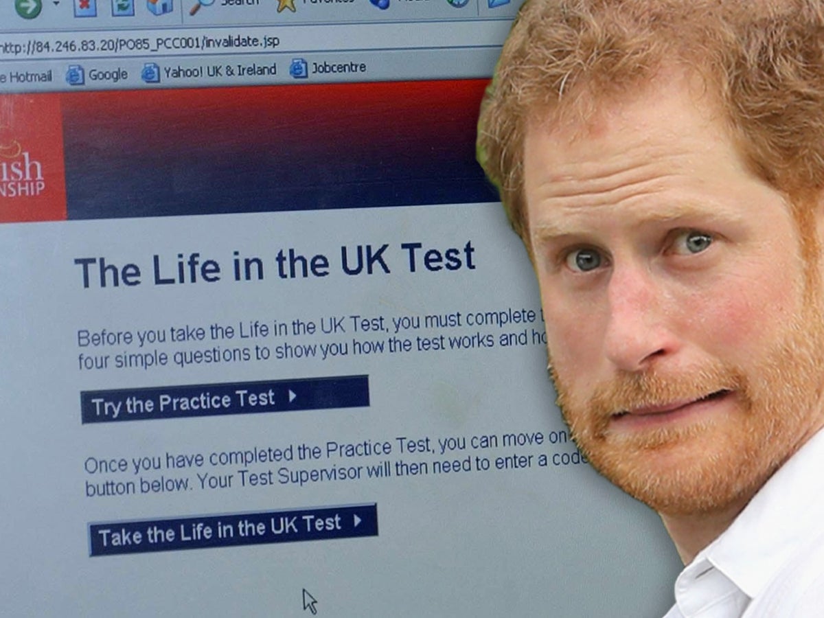 Can you pass the British Citizenship test? Questions in quiz Prince Harry struggled with