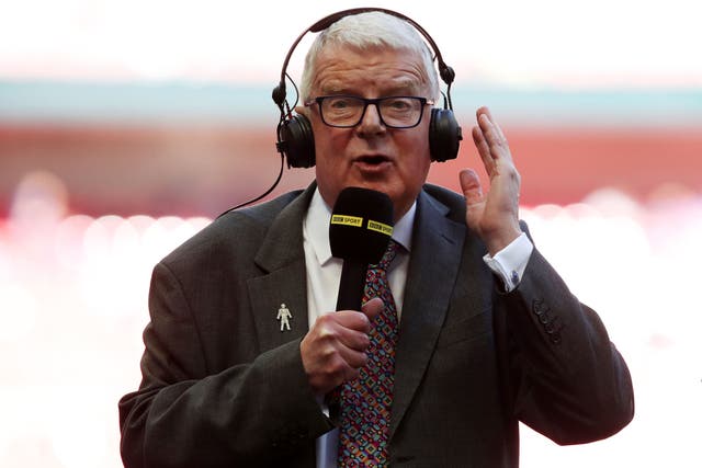 BBC commentator John Motson has reason to be grateful to the late Ronnie Radford (Nick Potts/PA)