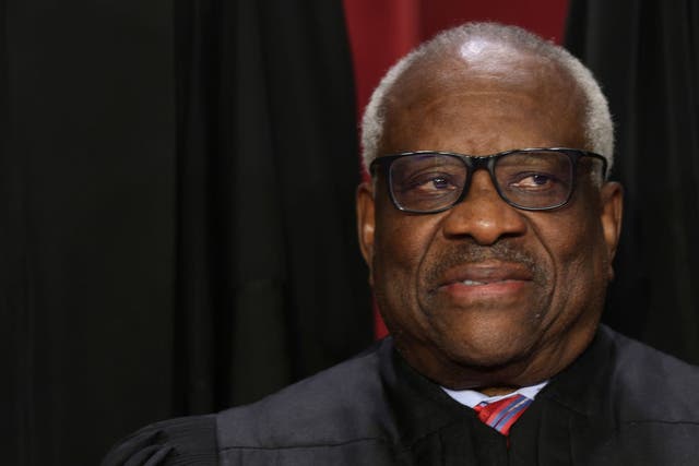 <p>Supreme Court Justice Clarence Thomas</p>