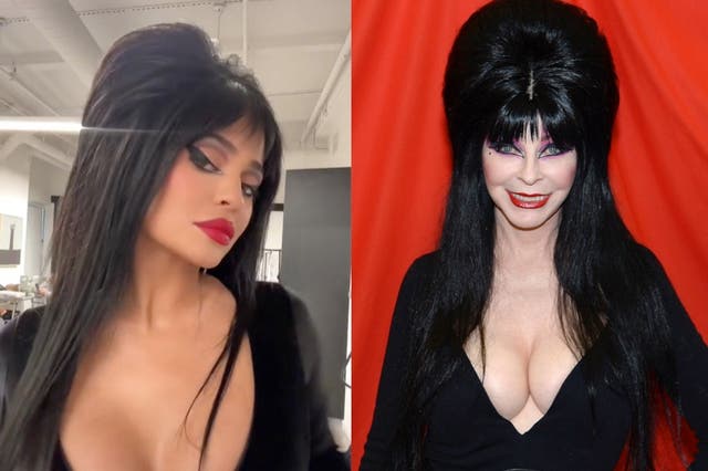 <p>Elvira calls out Kylie Jenner for not tagging her in Halloween recreation</p>