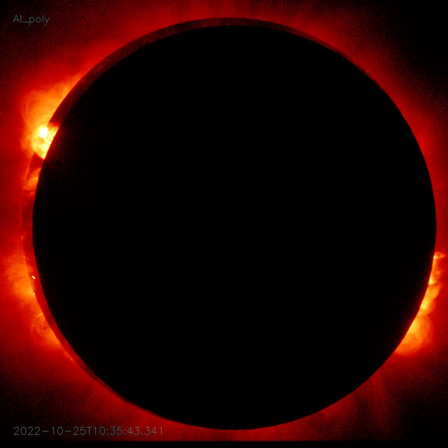 <p>The Japanese Space Agency’s Hinode spacecraft captured images of an annular solar eclipse using its X-ray telescope on 25 October, 2022</p>