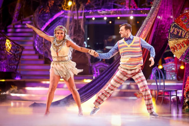Fleur East was allowed to restart Strictly dance-off routine after prop incident (Guy Levy/BBC/PA)