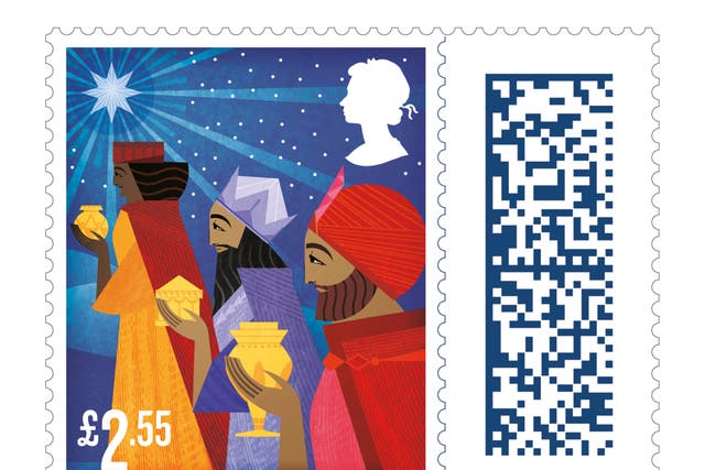 One of six new stamps celebrating Christmas 2022 exclusively illustrated by award-winning artist, Katie Ponder (Royal Mail/PA)