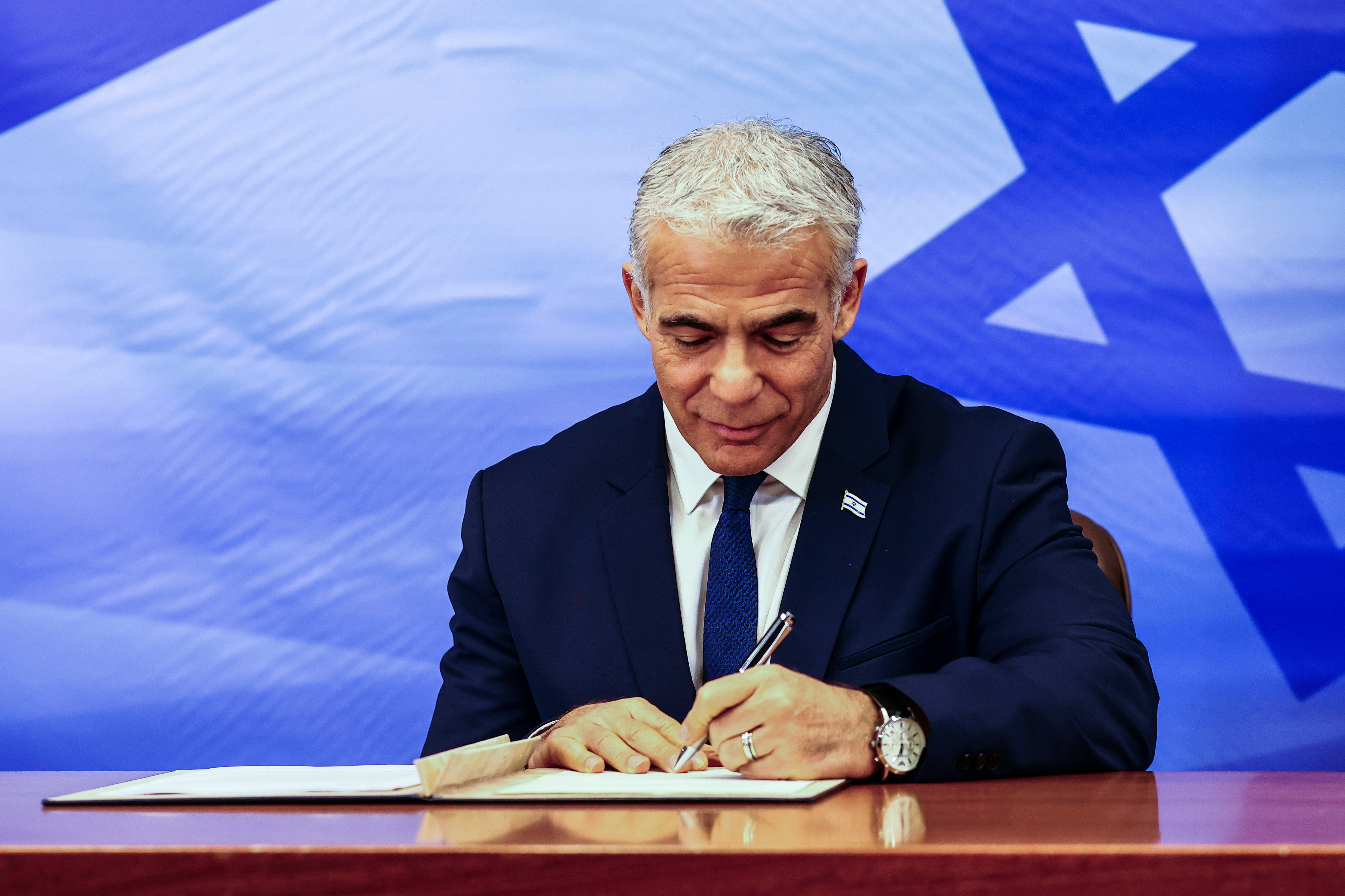 Yair Lapid warned a ‘forever war’ would carry on in Gaza for as long as Netanyahu’s government remained in power