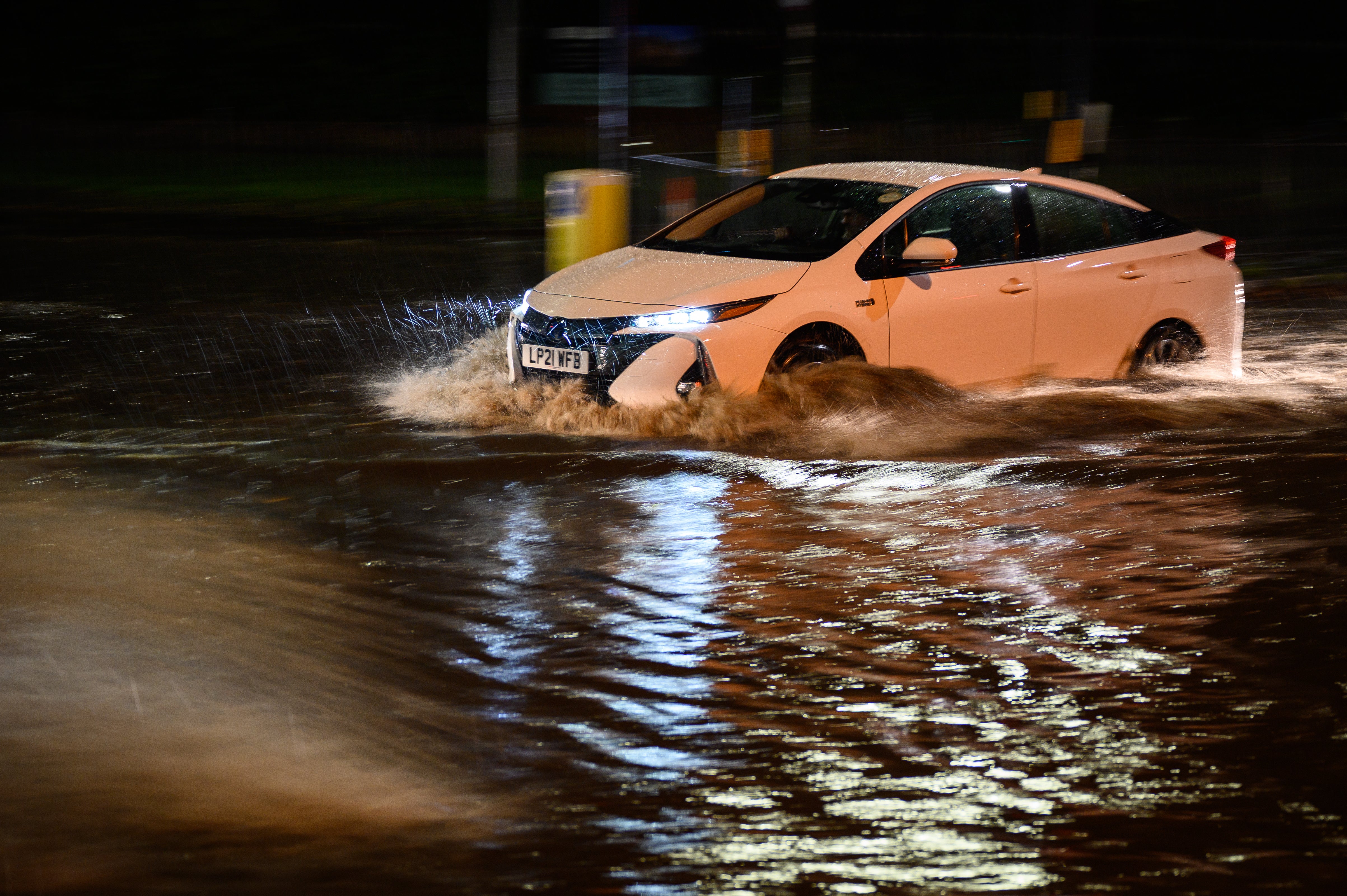 Motorists have been warned to avoid driving through flood waters