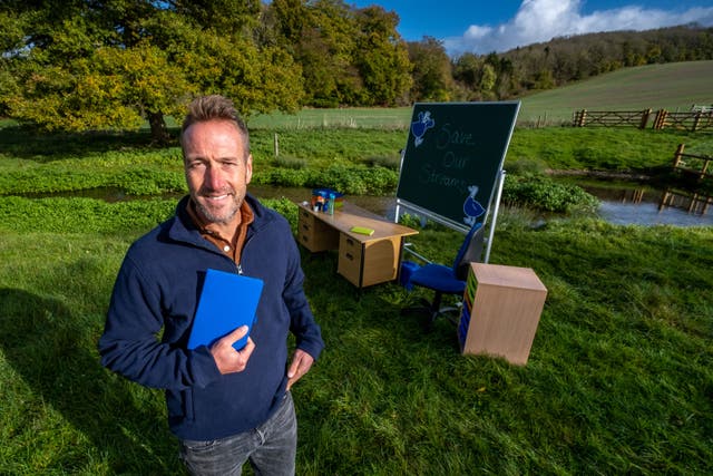 Ben Fogle is supporting Affinity Water’s Save Our Streams campaign (Affinity Water/PA)