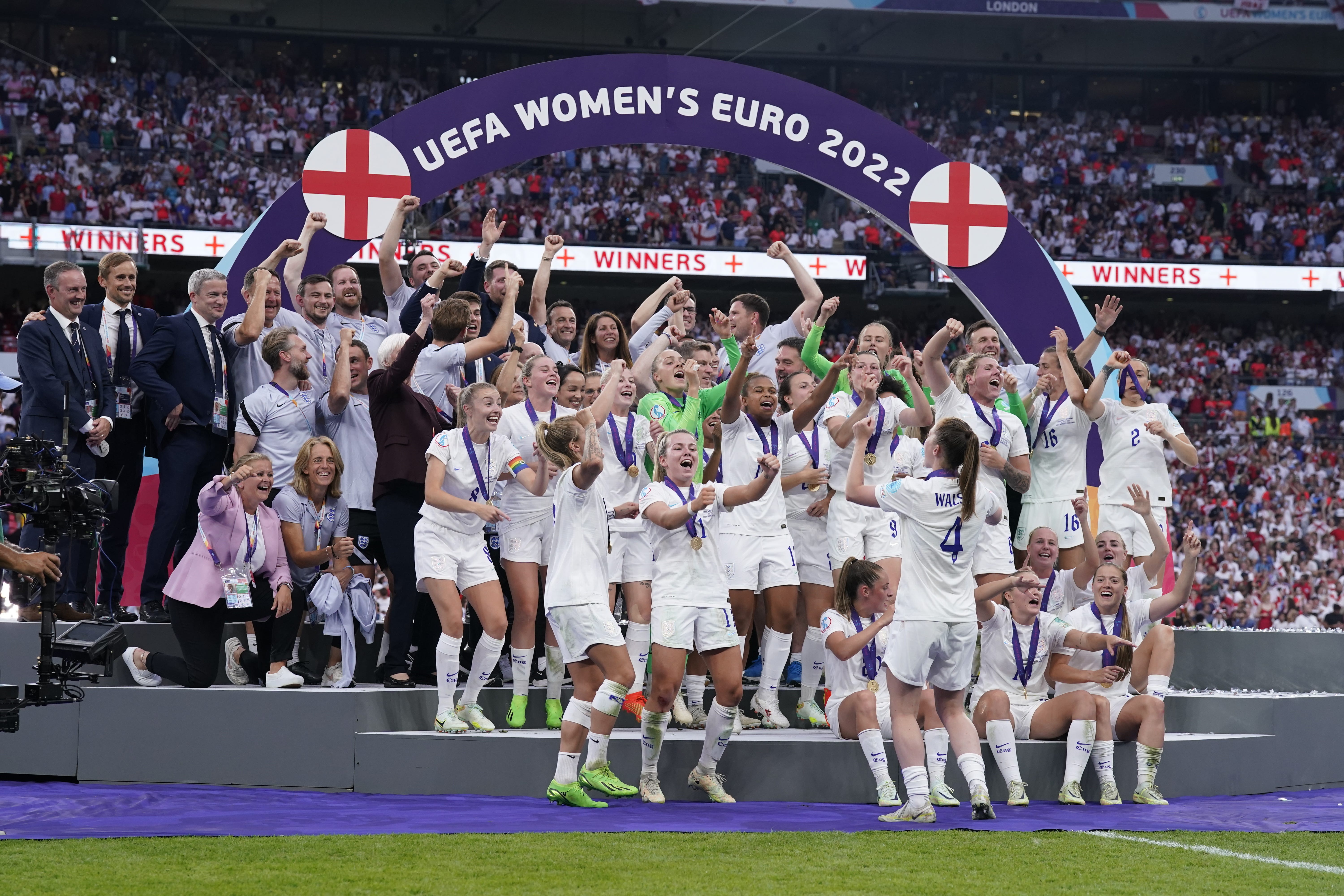 England will take part when a women’s Nations League competition starts next year (Danny Lawson/PA)