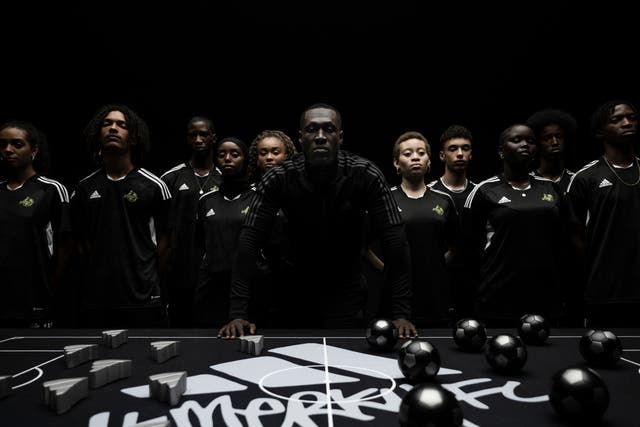 <p>Stormzy has launched Merky FC with Adidas</p>