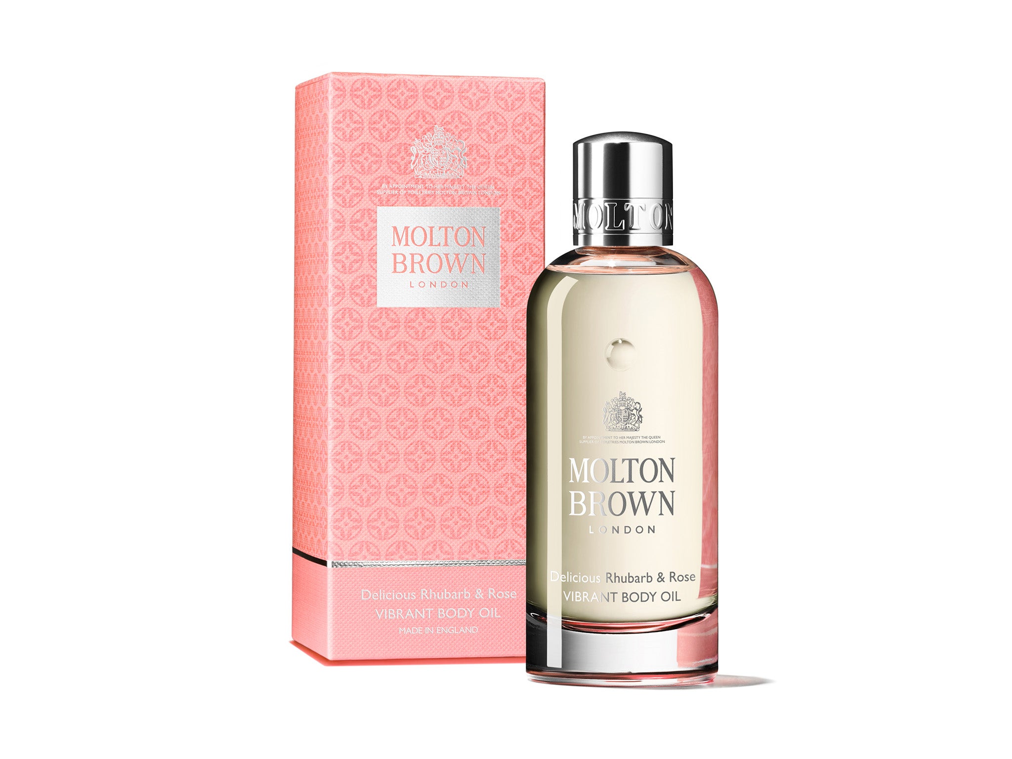 Molton Brown delicious rhubarb and rose vibrant body oil