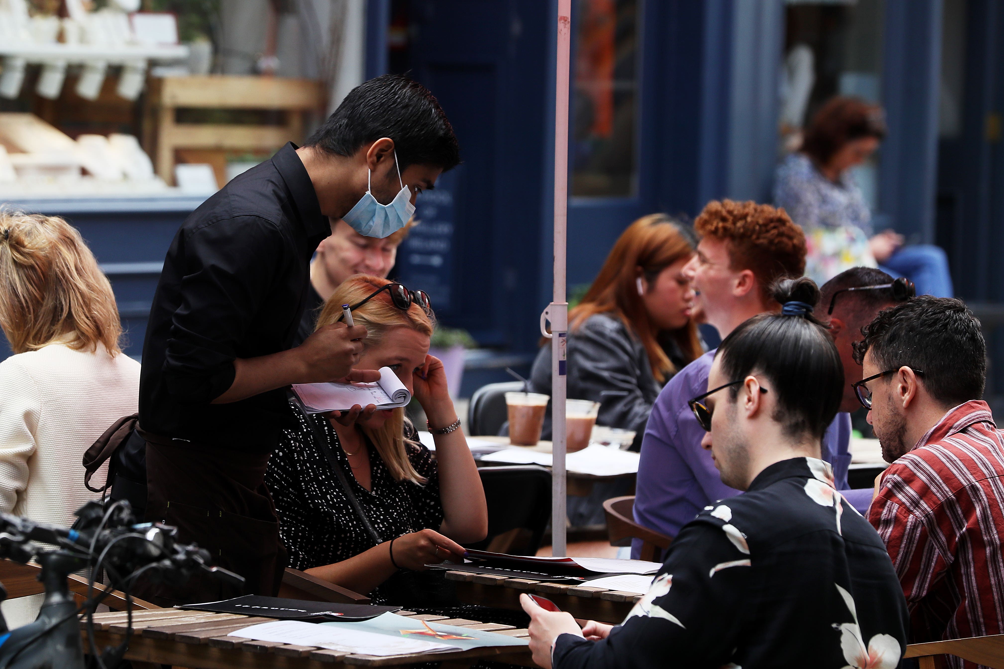 UK’s service sector shrank in October for the first in 20 months (Brian Lawless/PA)