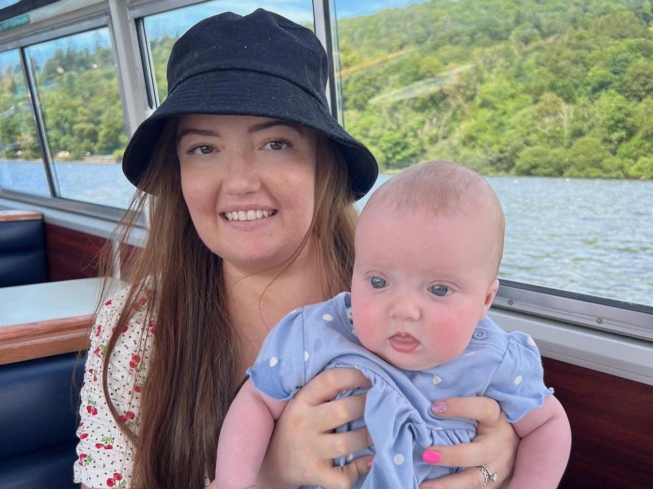 Laura Mahon and her baby daughter Sienna