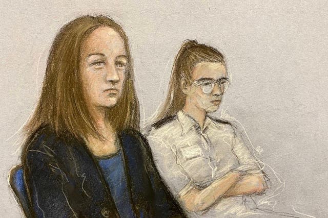 Lucy Letby is on trial at Manchester Crown Court (Elizabeth Cook/PA)