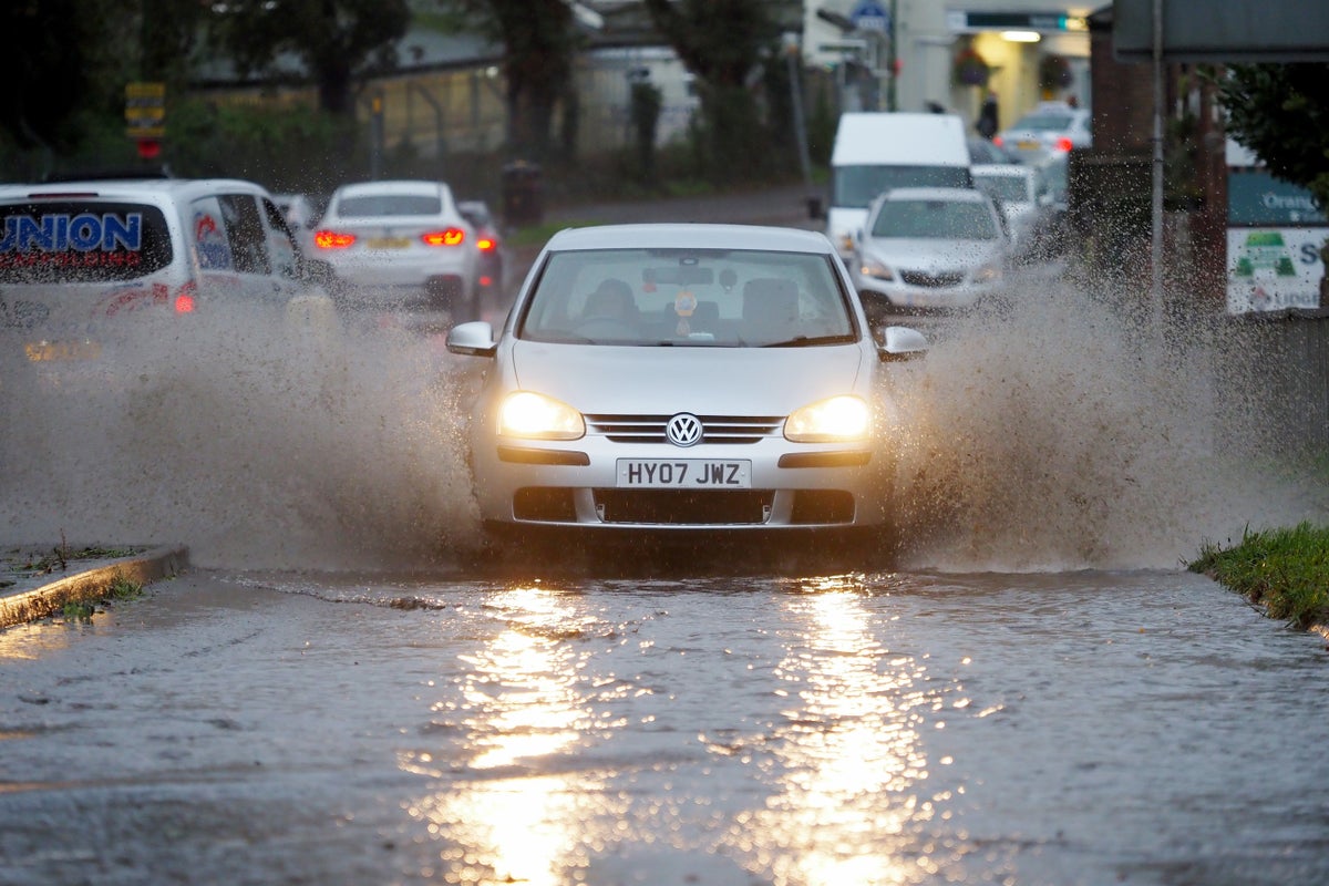 Thunderstorms set to bring more disruption after heavy downpours cause flooding