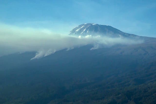 Tanzania Mt Kilimanjaro Fire