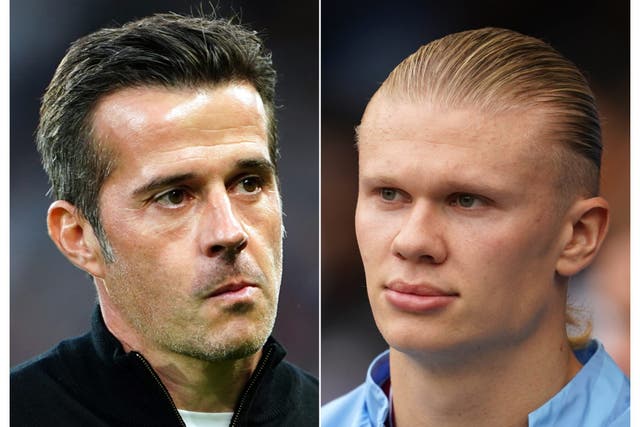 Marco Silva is preparing his side to face Manchester City with Erling Haaland (PA)