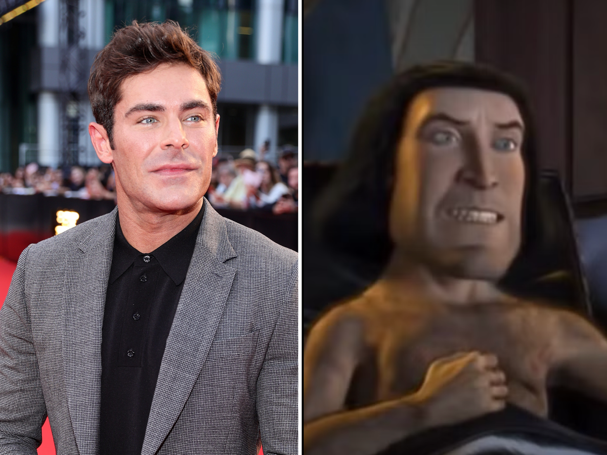 Fans compare Zac Efron to Shrek’s Lord Farquaad as he films The Iron Claw