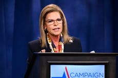 Connecticut Senate candidate uses Trump's backing sparingly