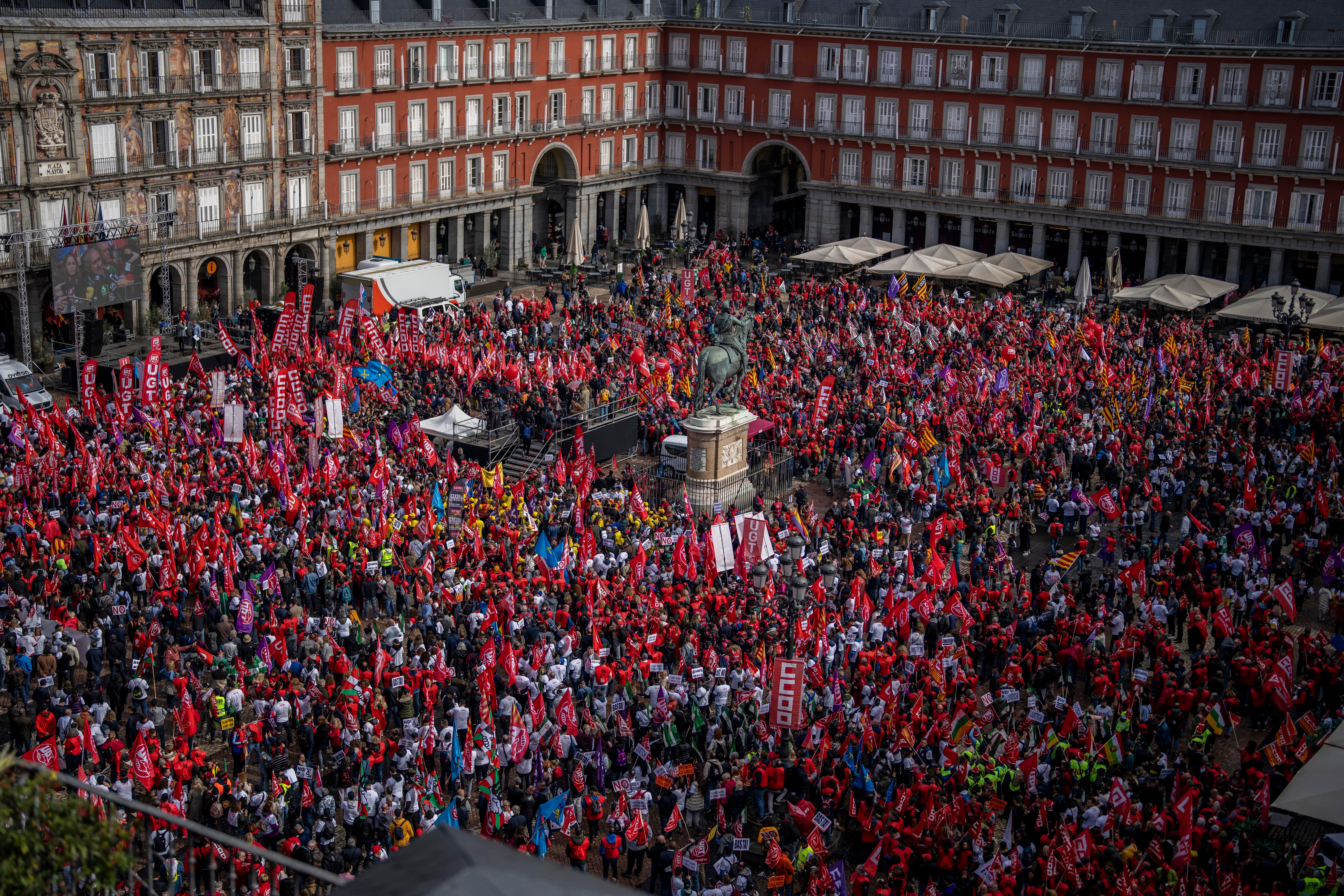 Spain Inflation Protest