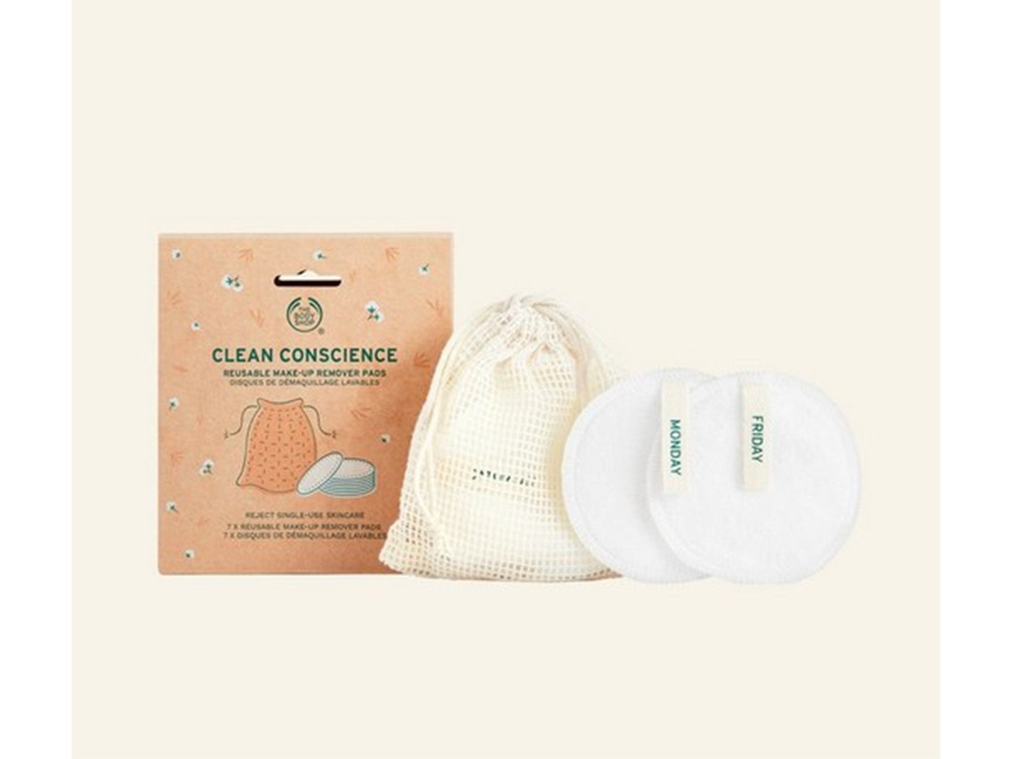 The Body Shop clean conscience reusable make-up remover pads