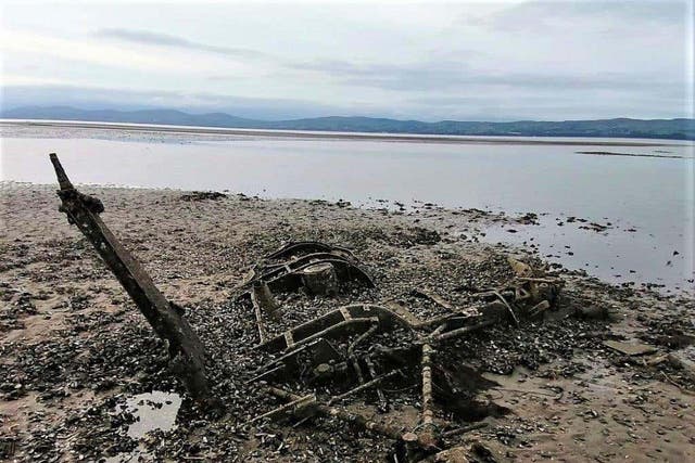 Looking towards the front of the helicopter – rotor to right of photo (Daera/PA)