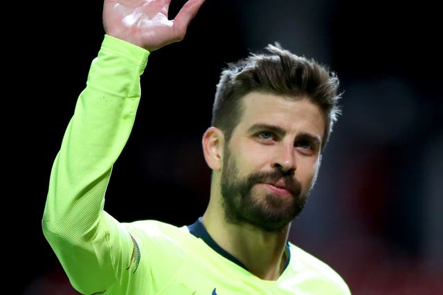 Barcelona’s Gerard Pique will leave the club after the weekend (Nick Potts/PA)
