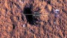 Nasa finds largest meteor impact crater on Mars since beginning of planet exploration