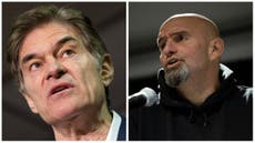 Pennsylvania election - live: Polls show Dr Oz and John Fetterman within one point