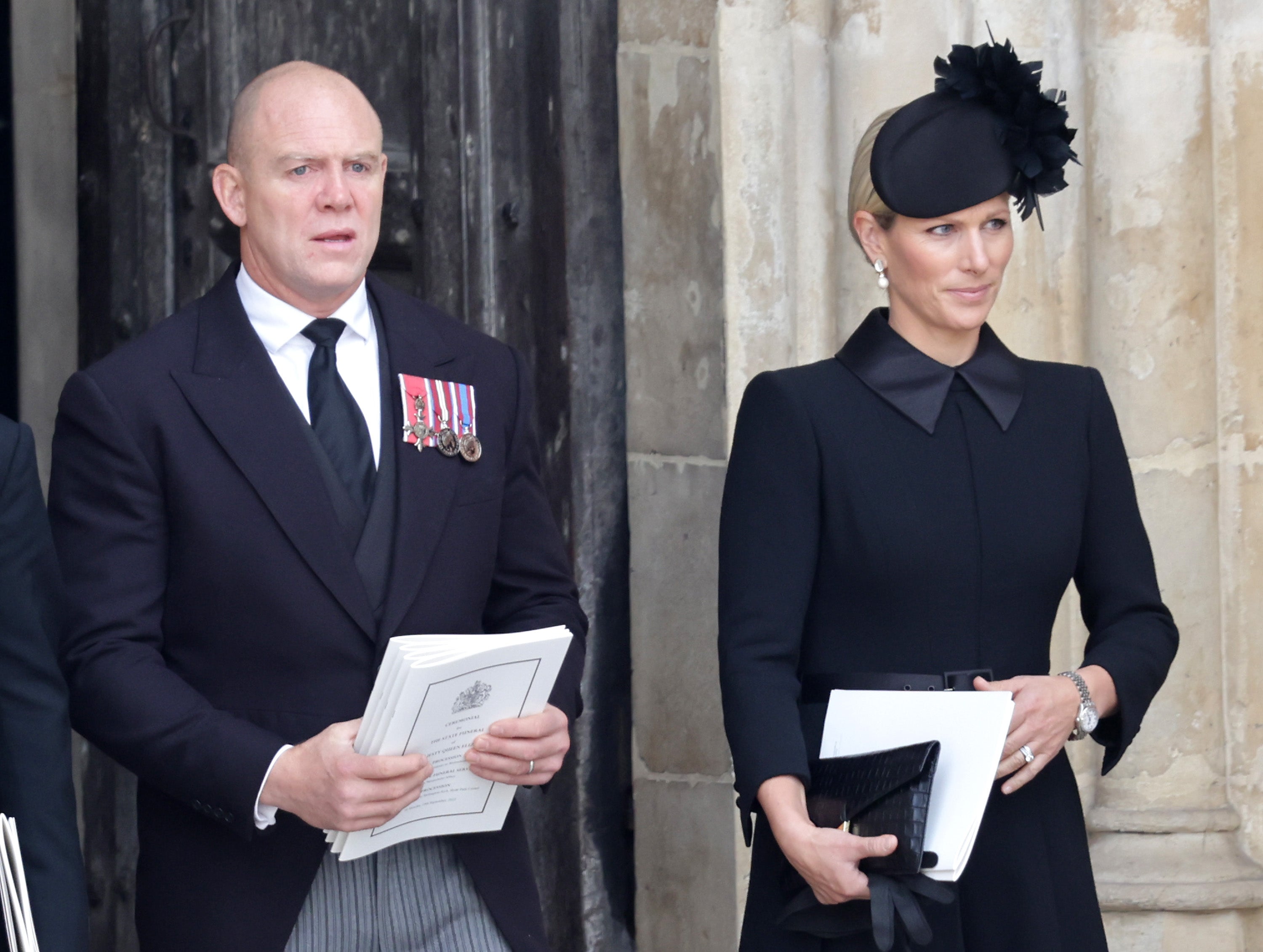 Tindall and Phillips at Queen Elizabeth’s funeral in September