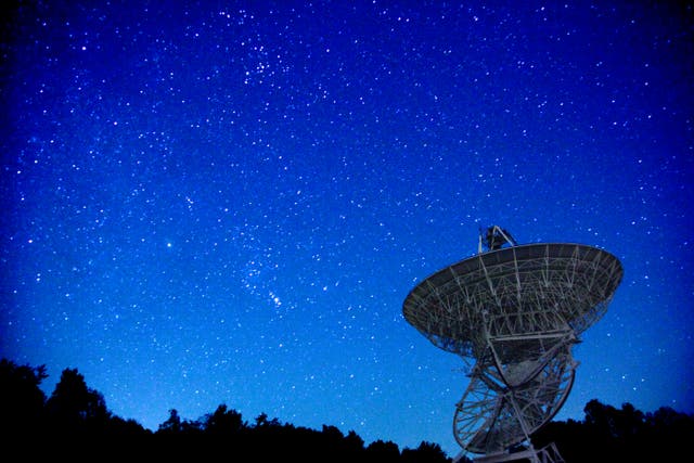 <p>The Search for Extraterrestrial Intelligence or SETI network listens for signs of radio broadcasts from alien civilizations</p>