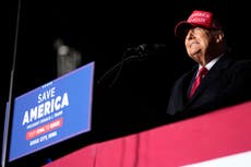 Trump news – live: Trump tells Iowa rally he will ‘very, very, very probably’ run for president in 2024
